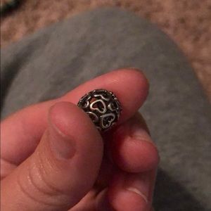 Pandora heart shaped Charm